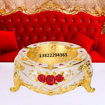 European ashtray bar ktv club creative personality household living room cylinder large high - grade metal ashtray
