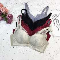 Fall 2020 - Father cotton cup gathers underwear women without steel ring bras cup drag and prevent the vertical milk