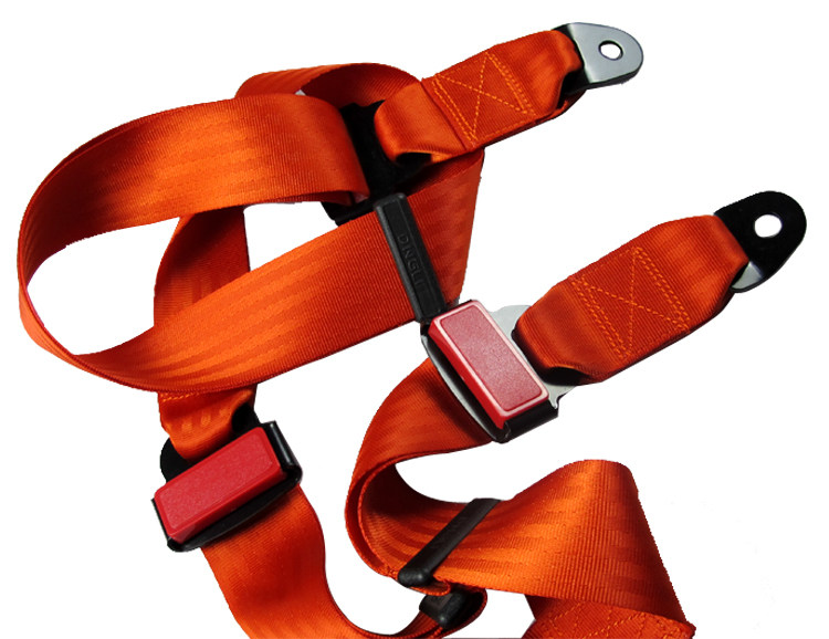 【途顺汽车用品专营店】fu hui四点式汽车安全带 红色安全带 彩色4点