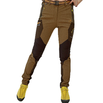 OUTDOOR SPORTS PANTS WOMAN SPRING AUTUMN WATERPROOF AND BREATHABLE MOUNTAINEERING PANTS ELASTIC WINDPROOF HIKING SPEED DRY PANTS WOMAN ABRASION RESISTANT LONG PANTS