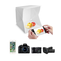 Small studio portable folding led Still Life camera soft box background cloth equipment props