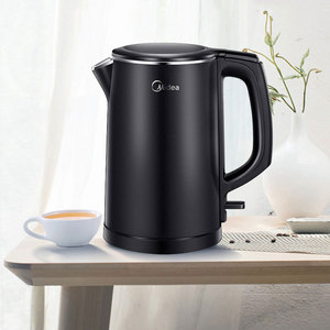 Midea/美的 MK-HJ1512电热烧水壶防烫家用304不锈钢快速自动断电