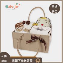 New newborn baby clothes gift box set for boys and girls full moon 100 days gift autumn and winter cotton high-end practical companion gift