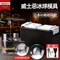 Japan ANZZYU Whisky Ice Hockey Die Maker Large Circle Transparent Ice Grid Frozen Old Ice Maker