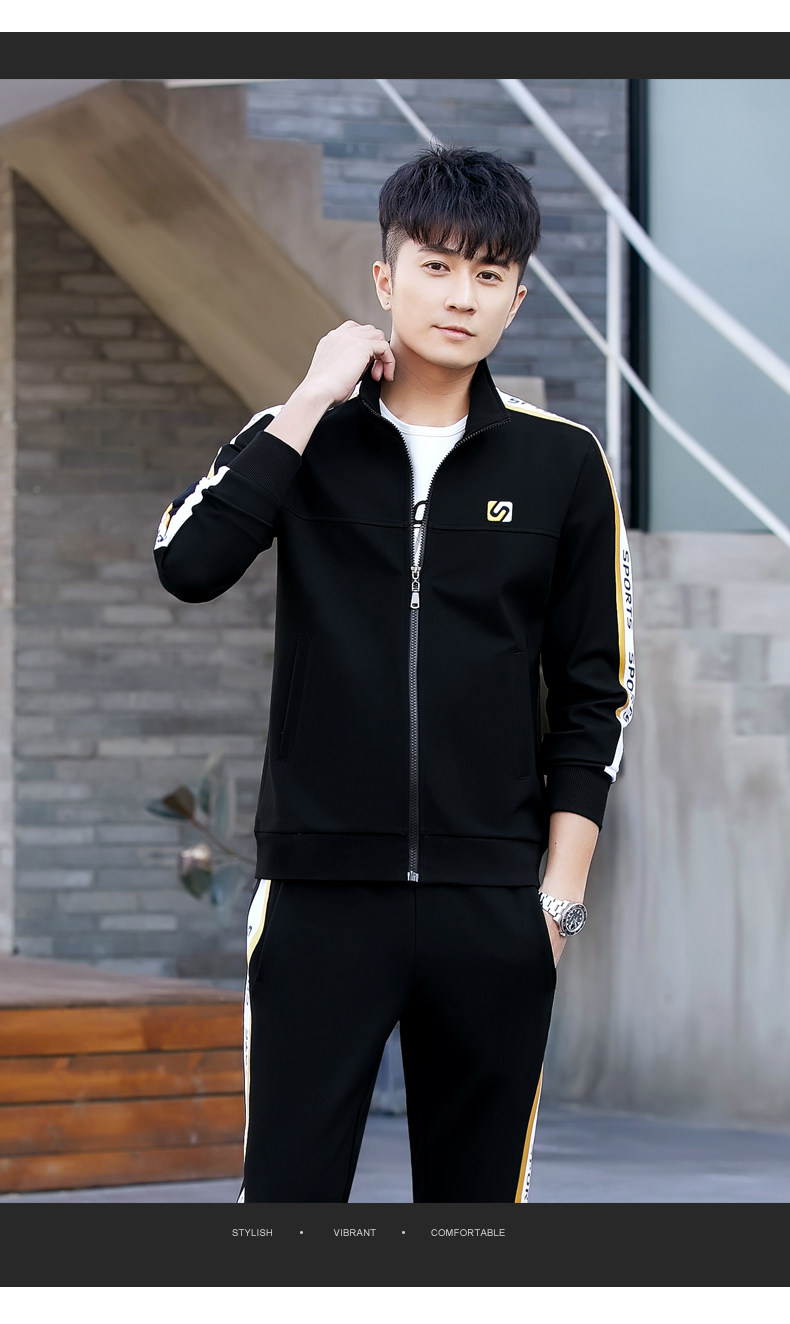 男士运动套装春秋季2020新款卫衣男潮青春流行休闲装学生服饰