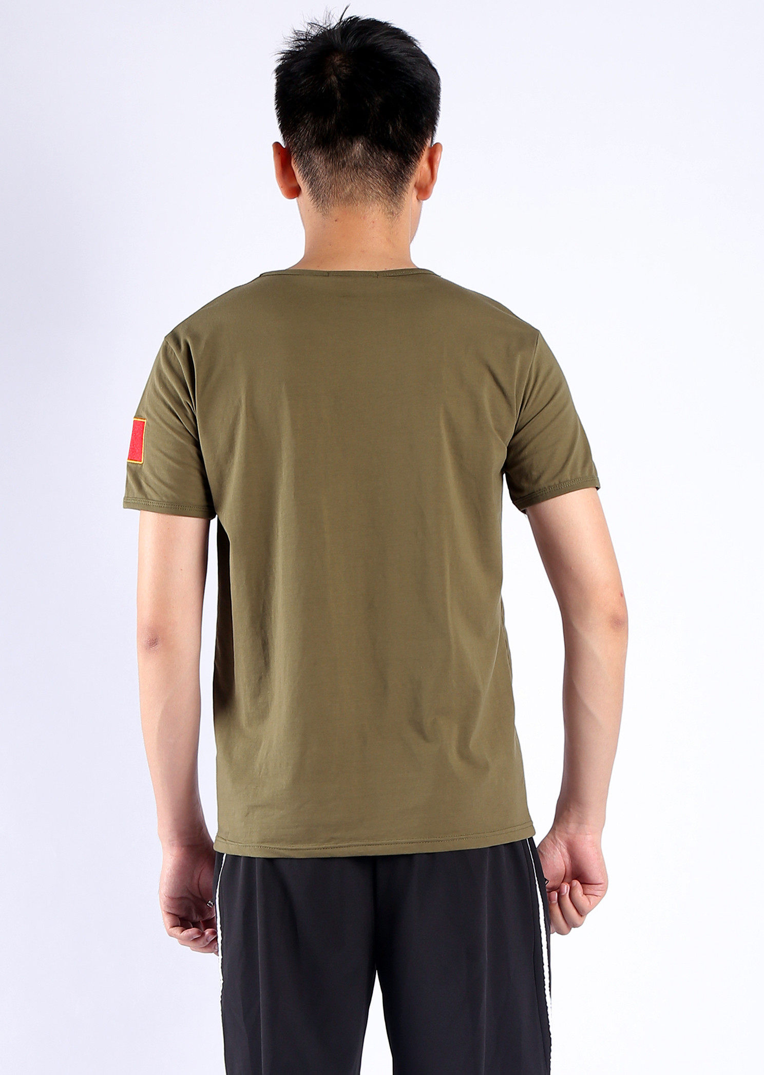 男女中国特种兵预备役国旗八一建军节战友聚会t恤狼头军装短袖夏