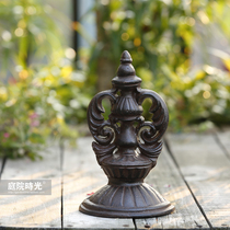 Yard time Garden groceries European logo small animal creative door block cast iron alloy decoration ornaments