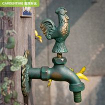 Creative faucet in-wall Outdoor All copper padded villa garden antifreeze sunscreen mop pool laundry cock