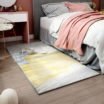 Carpet bedroom can sleep and sit beside the bed blanket rectangular strip net red same style bed foot cushion cute girl ins wind