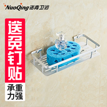 Toilet non-perforated bathroom shelf storage rack single-layer nail-free wall hanger Wall hanger Wall hanger
