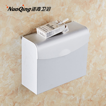 Punch-free toilet paper box space aluminum tissue holder closed waterproof hand paper box toilet straw box toilet paper holder