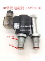 Hydraulic threaded Cartridge valve Two-position two-way solenoid valve LSV10-20 normally closed