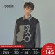 bosie tide brand shirt men's shirt long-sleeved black couple women wild loose casual 7002 bosie tide brand shirt men's shirt long-sleeved black couple women wild loose casual 7002