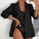 Red Jacket pocket Coat Blazer Lady Button women Suit for Red Jacket pocket Coat Blazer Lady Button women Suit for