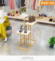 Clothing Store Middle Island Show Shelf Display Props Middle High And Low Shoes Bag Shop Shoe Rack stepped running water table display table