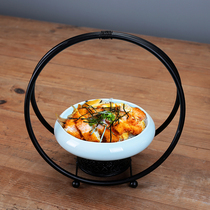 Hotel Supplies Tableware Iron Art Set Table Artistic Conception Cuisine Creative Tableware Special-shaped Plate Personality Ming File Special Restaurant