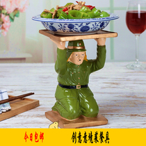 Theme restaurant hotel creative tableware small Japanese personality special-shaped plate features Ming file tableware tableware tableware