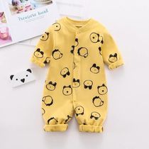Baby cotton long sleeve jumpsuit spring and autumn male baby female ha clothes newborn spring summer clothes 9 months