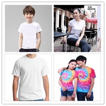 Pure cotton round neck short sleeve blank T-shirt tie-dyed hand-painted special T-shirt 150g square meters
