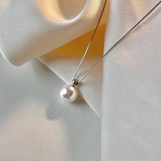 봄과 여름 구슬의 여성을위한 Shi Jia Pearl 목걸이 간단한 목걸이 2025 새로운 인기 틈새 도금 925 Silver Collarbone Chain 봄과 여름 구슬의 여성을위한 Shi Jia Pearl 목걸이 간단한 목걸이 2025 새로운 인기 틈새 도금 925 Silver Collarbone Chain