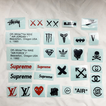 Sneakers graffiti hand-painted explosion change color-free stickers transfer stickers scratch stickers hollow stickers do not fade