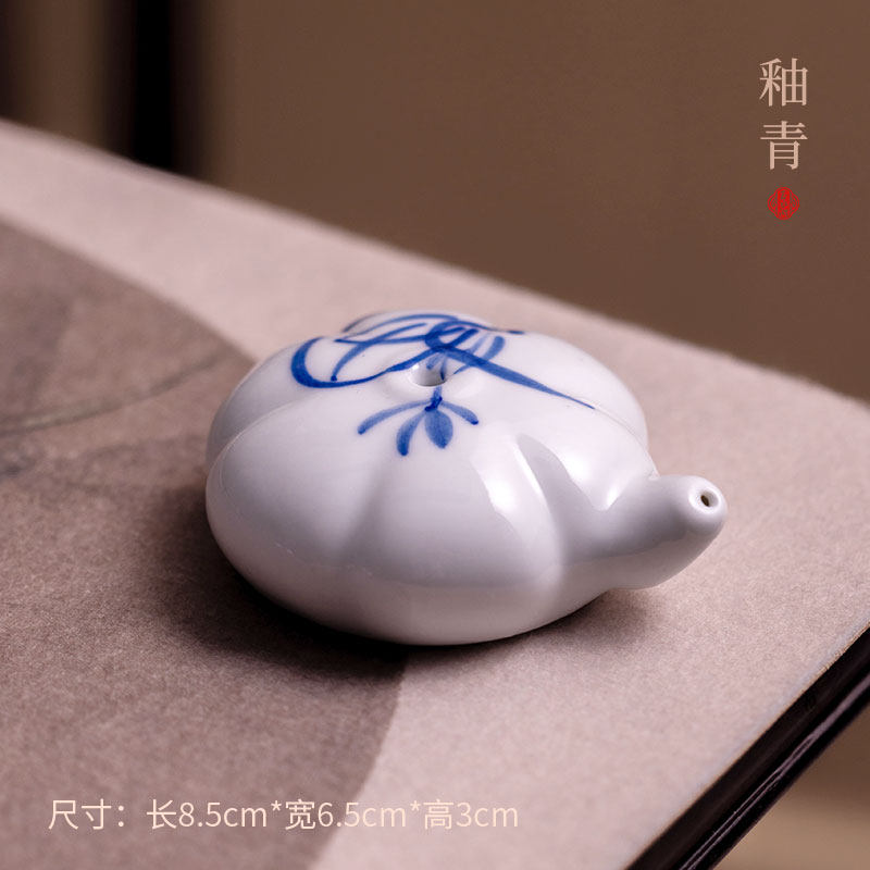 书法专用陶瓷滴水器创意水滴形砚滴壶国画研磨用滴水器玉水湖文房四宝用品