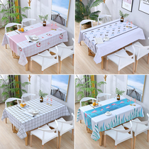 Tablecloth waterproof and oil-proof anti-hot pvc table cloth desk ins students cloth art net red Nordic tea table cushion