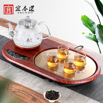 It is suitable for this tea tray kettle Integrated Household bottom fully automatic water and electricity kettle boiling teapot tea table set