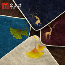 Yichen Road thickened absorbent tea towel high-grade tea mat tea table rag towel tea mat cloth