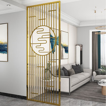 Nordic Iron Art Screen New Chinese Entrance Office Living Room Partition Hollowed-out Decoration Light Extravagant Hotel Cassette Customized