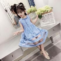 Girls' dress summer dress 2022 new Korean version of the popular princess skirt children's fashionable princess skirt in summer net red tarnut