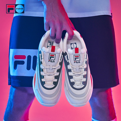 FILA FUSION斐乐 RAY 2019冬季新款时尚休闲运动老爹鞋复古跑鞋男