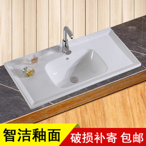 Bathroom washbasin one-piece ceramic cabinet basin Table top basin Square washbasin pool Art washbasin Wash single basin