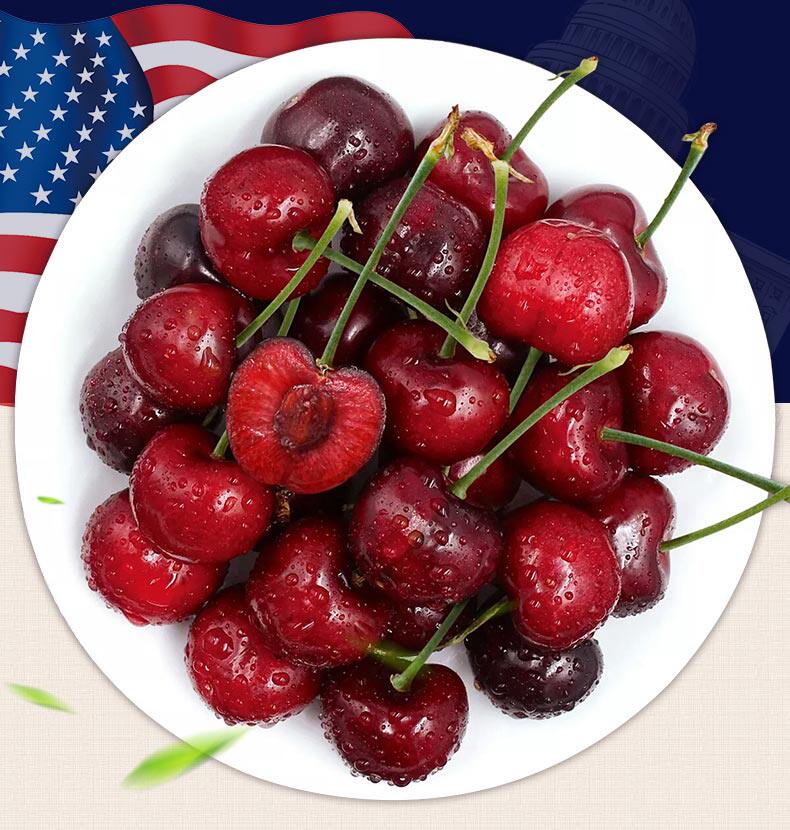 美国进口黑珍珠车厘子2斤30mm甜脆大樱桃新鲜美早水果包邮礼盒装_进口