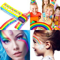 6-color body painting oil rainbow stick childrens face color graffiti paint COS kindergarten Festival performance makeup