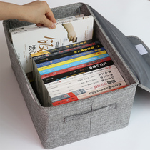 Book Box Containing Box Cloth Art Cotton Linen Foldable Clothes Containing Box Large Toy Finishing Box box Students