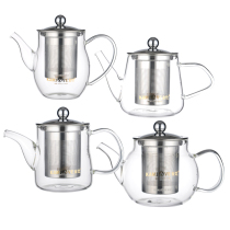 KAMJOVE golden stove A-05 heat-resistant glass elegant cup 304 stainless steel filter flower tea home office tea cup