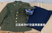 New old goods 87 empty blue clothes suit 87 Fanliding wool cadres spring and autumn clothes old-fashioned suit