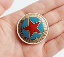 Old hat badge last century retired 87-style human martial arts training hat emblem old military training small cap badge rare old goods collection