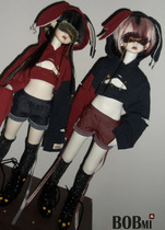 (Sold out) BOBMI 4 cents MSD BJD doll hole vest vest vowel denim blindfold-rabbit Super Fierce