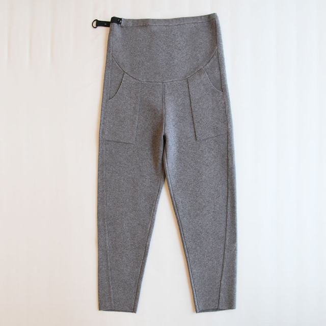 ກາງເກງແມ່ທ້ອງດູໃບໄມ້ລົ່ນແລະລະດູຫນາວແບບນອກ knitted pants granny pants ລະດູຫນາວຫນາອົບອຸ່ນແມ່ໃສ່ລະດູຫນາວ 2024 ຮູບແບບໃຫມ່