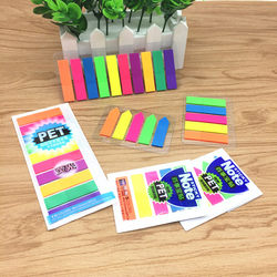 Fluorescent color n-time stickers notice classification index stickers color loose-leaf label stickers transparent instruction stickers sticky notes