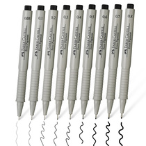 Germany Huibaijia needle pen Waterproof hook pen Comic stroke pen design Hand-drawn pen Drawing pen Drawing pen Special pen Stick figure pen set Imported art sketch pen