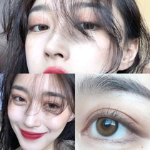 Honey gray contact lenses Net red with mixed-race European and American women tears blue iris brown diffuse wood brown Size diameter annual throw qa