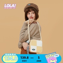 LOLA DESIGN RETRO GIRLSS SIGGRAIN SINGLE SHOULDER BAG CUTE MINI PACKET BAG STUDENT BOX BAG
