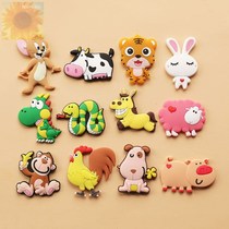 New year fridge sticker magnetic sticker set of solid creative personality stickers cartoon cute magnetic magnets sticking to iron stone