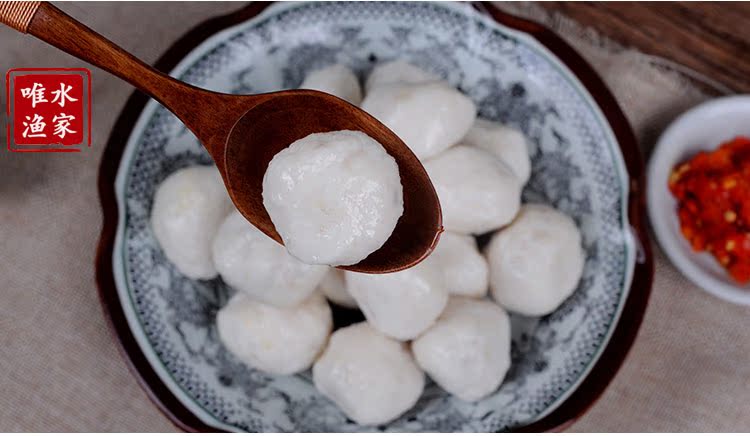 鱼丸纯手工湖北荆州鱼丸子火锅食材鱼圆 火锅丸子无添加350g