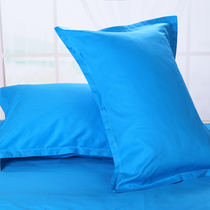 Light blue cotton pillowcase 100%cotton twill thickened student dormitory single summer pillowcase 40x60cm