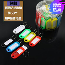 Home label Simple home portable trolley box Small tag key classification card Name number Single-sided number key