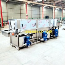 Plastic turnover box cleaning machine rubber basket plastic box high pressure spray cleaning line meat skewer basket single frozen plate washing machine